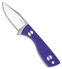 Auxiliary Manufacturing Runt Fixed Blade Knife Purple G-10 (2.1" SW)