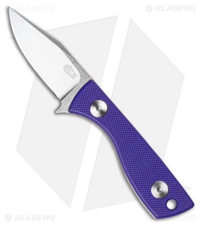 Auxiliary Manufacturing Runt Fixed Blade Knife Purple G-10 (2.1" SW)