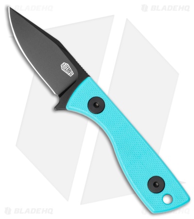 Auxiliary Manufacturing Runt Fixed Blade Knife Robin Blue G-10 (2.1" Black PVD)