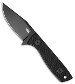 Auxiliary Manufacturing Runt XL Fixed Blade Knife Black G-10 (3" Black PVD)
