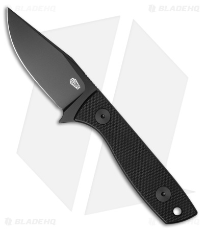 Auxiliary Manufacturing Runt XL Fixed Blade Knife Black G-10 (3" Black PVD)