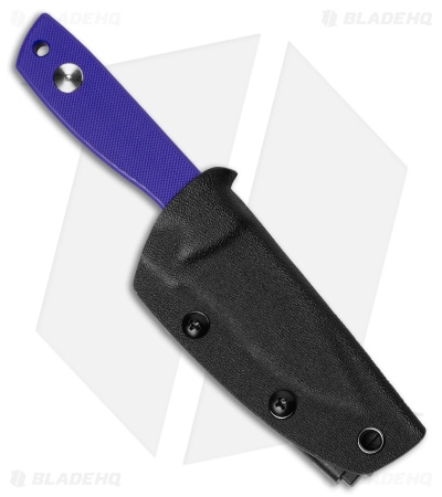Auxiliary Manufacturing Runt XL Fixed Blade Knife Purple G-10 (3" SW)
