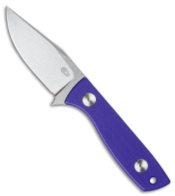 Auxiliary Manufacturing Runt XL Fixed Blade Knife Purple G-10 (3" SW)