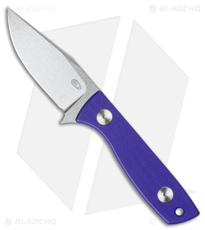 Auxiliary Manufacturing Runt XL Fixed Blade Knife Purple G-10 (3" SW)