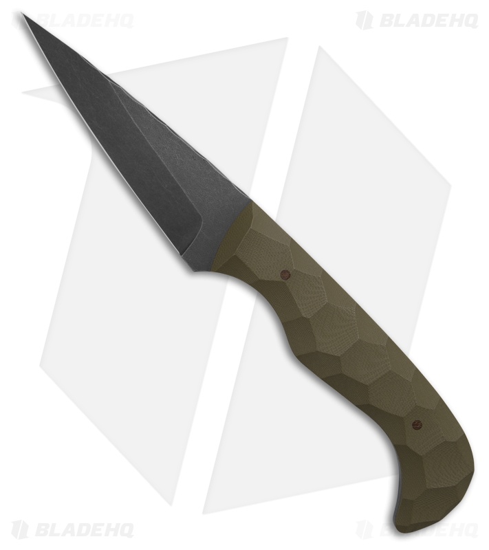Auxiliary Manufacturing Karl Fixed Blade Knife OD Green G-10 (3.8" SW)