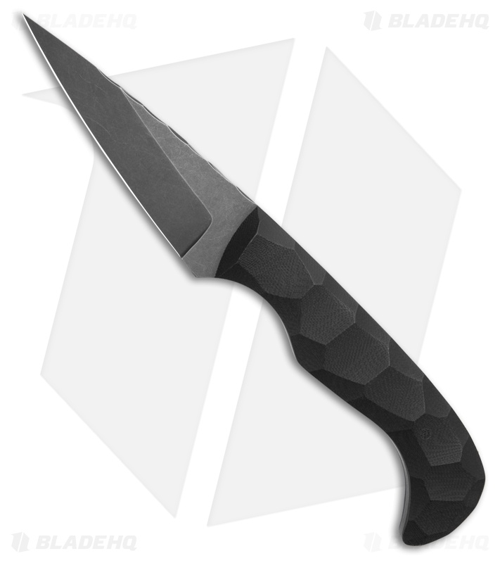 Auxiliary Mfg. Karl Thick Fixed Blade Knife Black G-10 (3.8" Black SW)