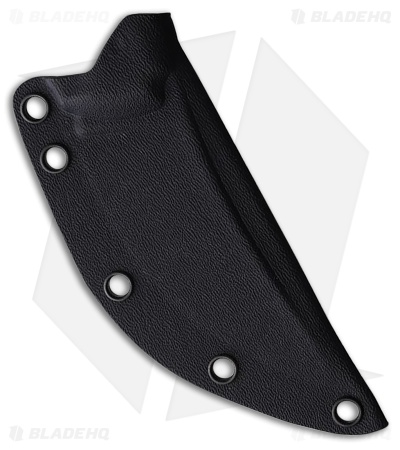 Bastinelli Creations Chopper Fixed Blade Knife Black Canvas Micarta (3.5" SW)