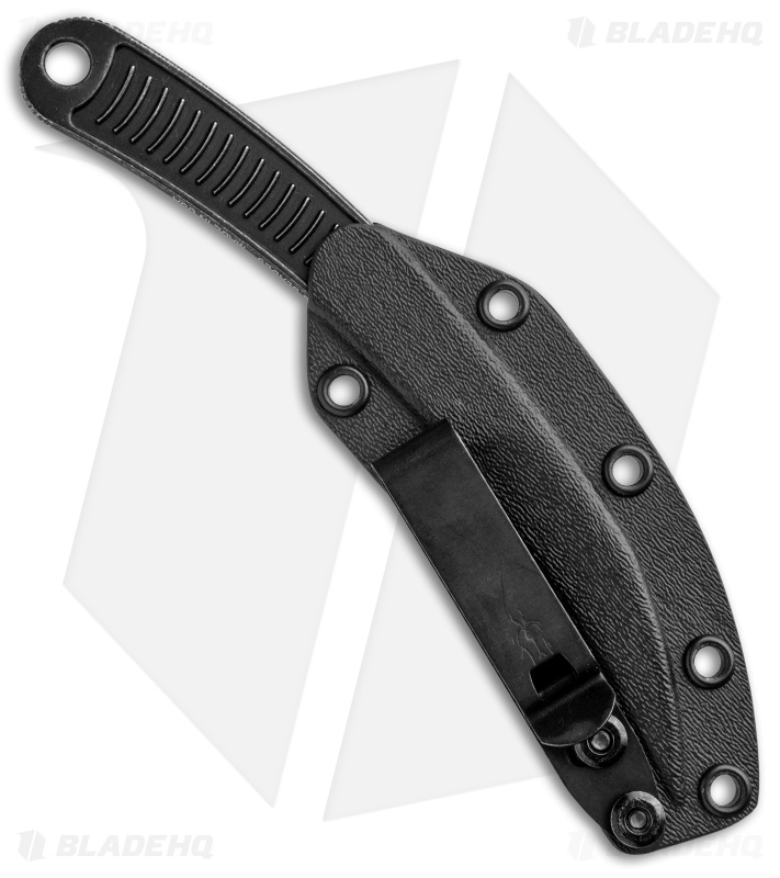 Bastinelli Creations Feather Tactical Fixed Blade Knife (3" Black Stonewash)