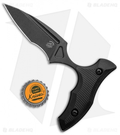 Bastinelli Creations MANAIA Push Dagger Black G-10 (3.75" Black Stonewash)