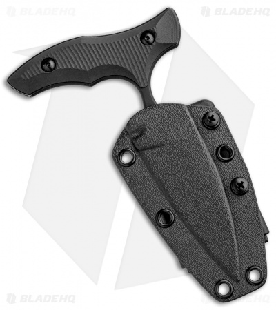Bastinelli Creations MANAIA Push Dagger Black G-10 (3.75" Black Stonewash)