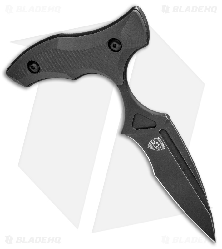 Bastinelli Creations MANAIA Push Dagger Black G-10 (3.75" Black Stonewash)