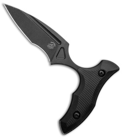 Bastinelli Creations MANAIA Push Dagger Black G-10 (3.75" Black Stonewash)