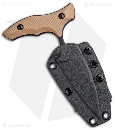Bastinelli Creations MANAIA Push Dagger Coyote G-10 (3.75" Black Stonewash)