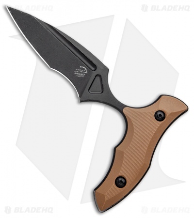 Bastinelli Creations MANAIA Push Dagger Coyote G-10 (3.75" Black Stonewash)