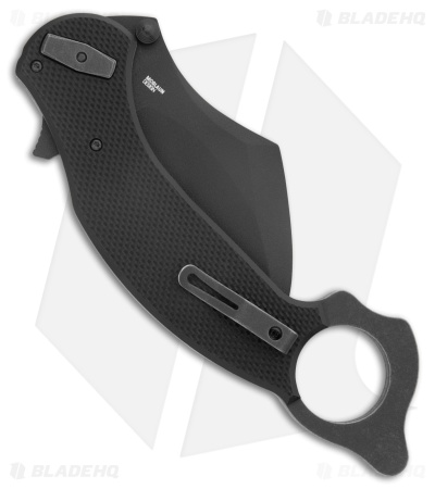 CRKT Du Hoc Assisted Black G-10 Hawkbill Black D2