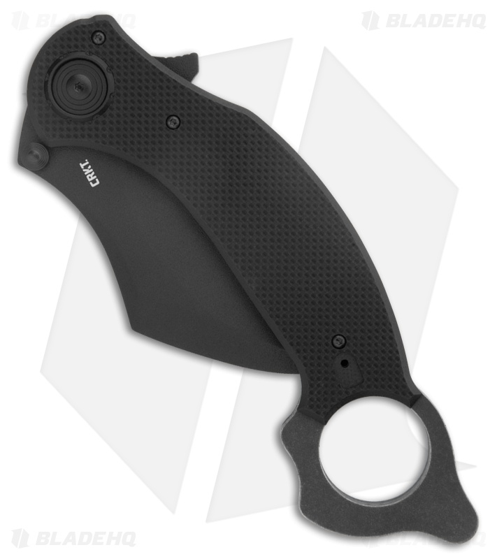 CRKT Du Hoc Assisted Black G-10 Hawkbill Black D2