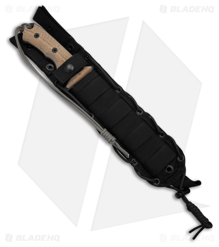 Chris Reeve Knives Green Beret Fixed Blade Knife Natural Micarta (7" Black)