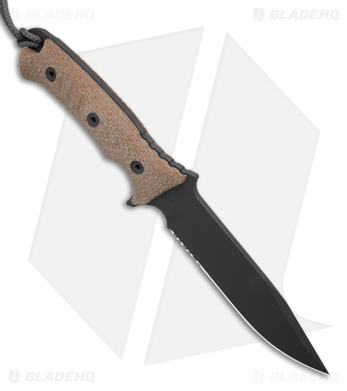Chris Reeve Knives Pacific Fixed Blade Natural Micarta (6.3" PVD Serr)