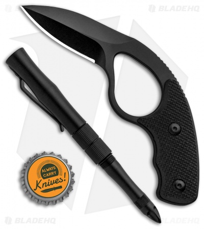 Colonel Blades NCO NoVz Fixed Blade Kit w/ Trainer & Pen (2.5" Black)