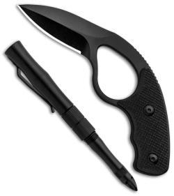 Colonel Blades NCO NoVz Fixed Blade Kit w/ Trainer & Pen (2.5" Black)