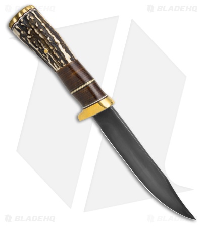 Cunningham Custom American Bowie Premium Sambar Stag (6.00" Black SW)