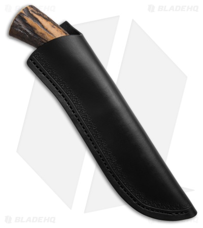 Cunningham Custom Blued Drop Point Sambar Stag (4.00" Black SW)