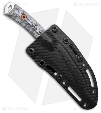Dawson Knives Revelation Fixed Blade Knife White/Black G-10 (3.1" Satin)