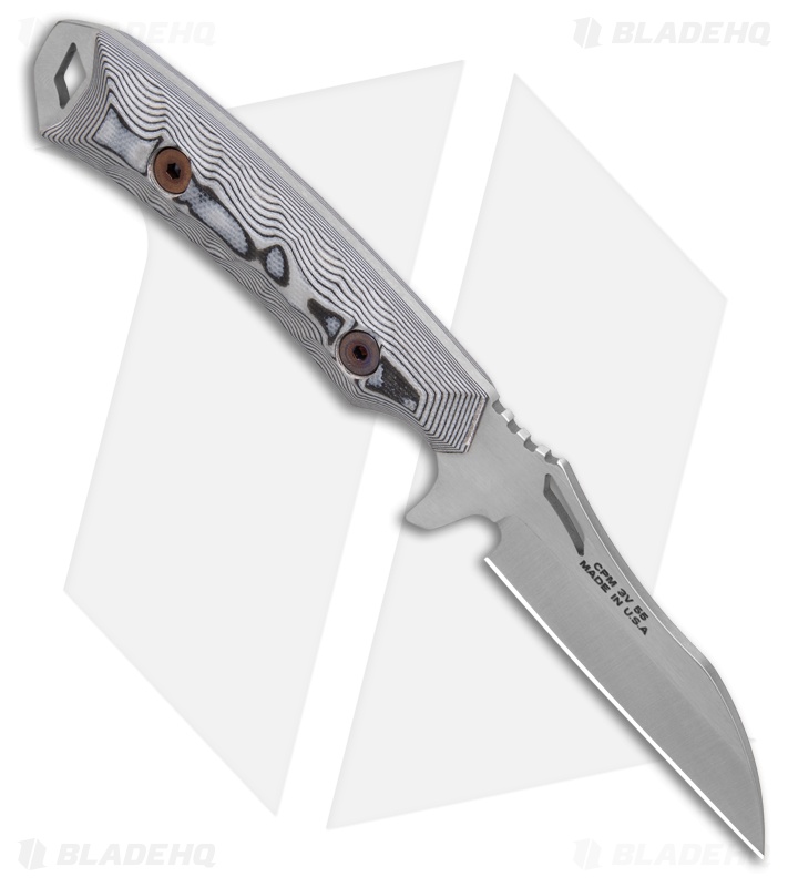 Dawson Knives Revelation Fixed Blade Knife White/Black G-10 (3.1" Satin)