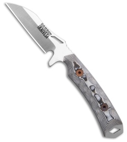 Dawson Knives Revelation Fixed Blade Knife White/Black G-10 (3.1" Satin)
