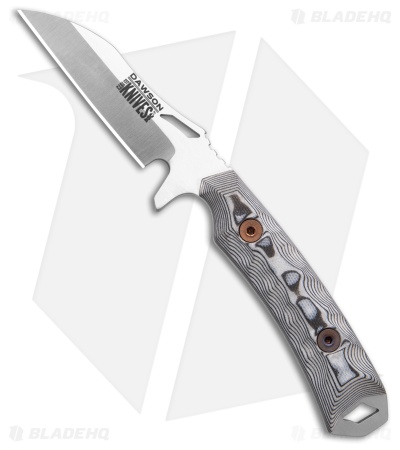 Dawson Knives Revelation Fixed Blade Knife White/Black G-10 (3.1" Satin)
