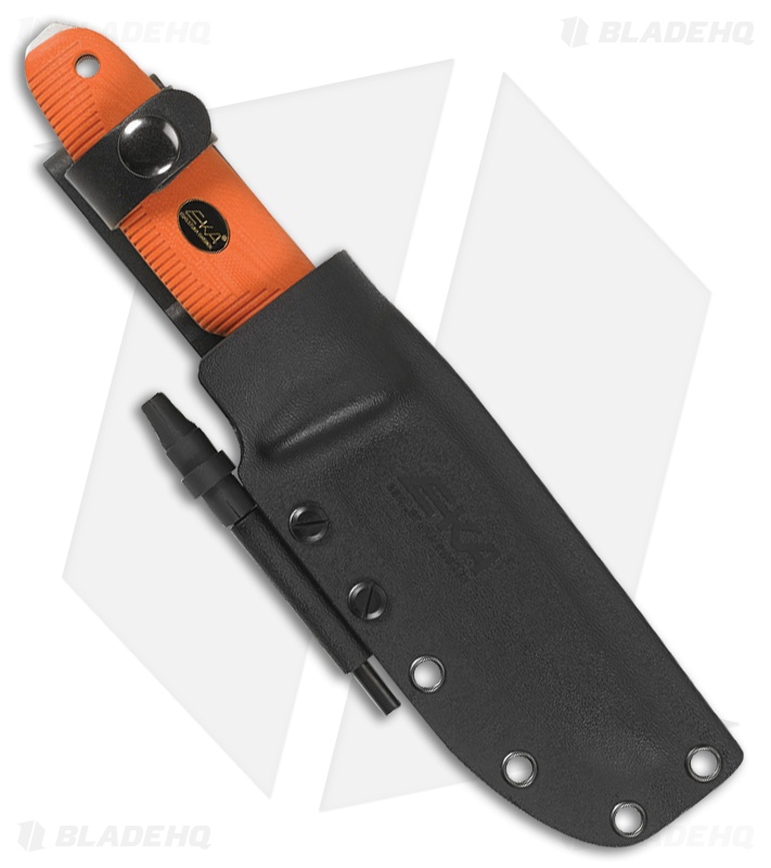 EKA Nordic T12 Fixed Blade Knife Orange (4.7" Black) 734402