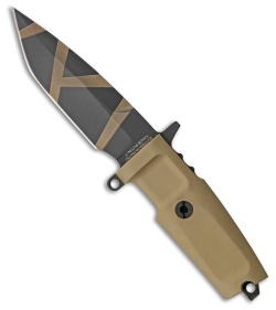 Extrema Ratio Col Moschin C Fixed Blade Knife Tan Forprene (4.25" Black)