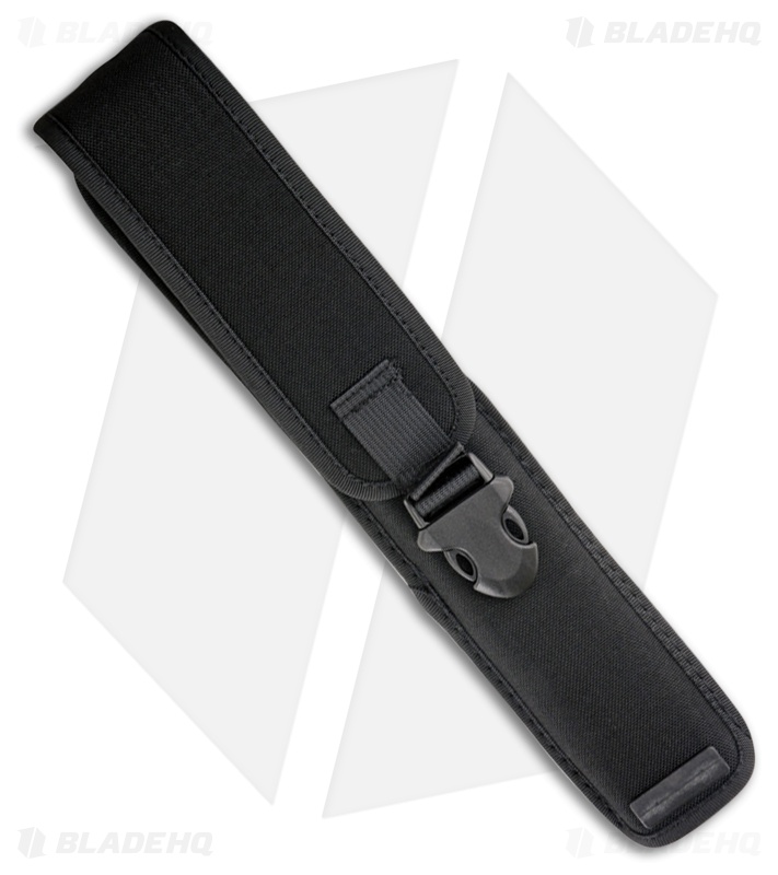 Extrema Ratio Fulcrum Fixed Blade Knife Black Forprene (7" Black Serr)