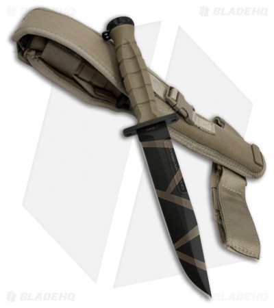 Extrema Ratio MK2.1 Desert Warfare Fixed Blade Knife Tan Forprene (7" Tan Camo)