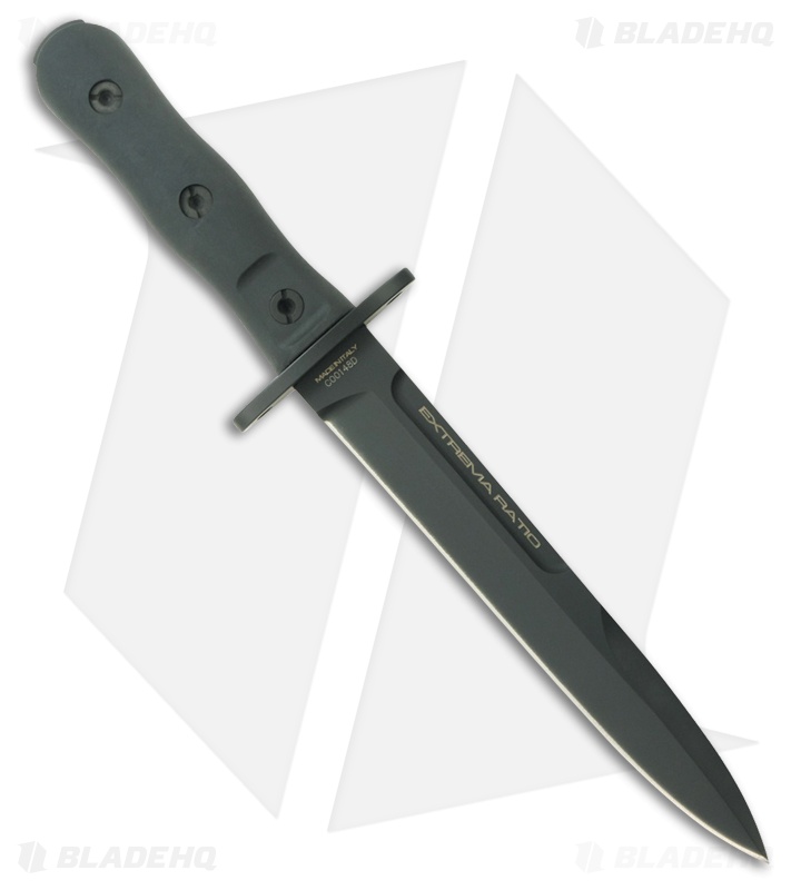 Extrema Ratio Operativo Fixed Blade Knife Black Forprene (7.625" Black)