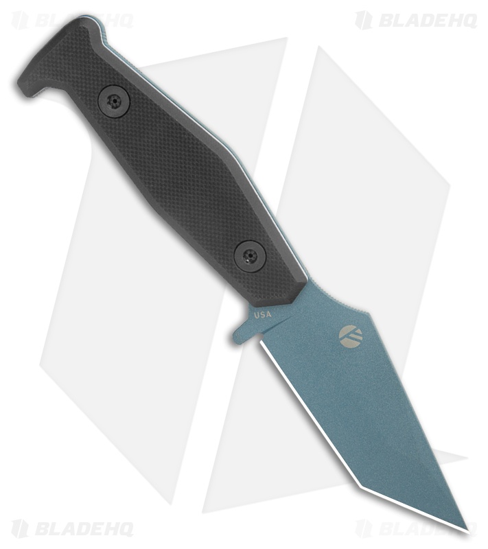 Fisher Blades Beckwith/Covert Unicorn Fixed Blade Knife Black G-10 (3.1" Blue)