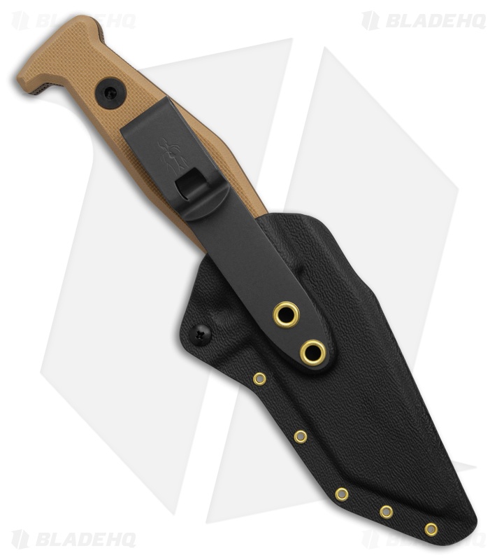 Fisher Blades Beckwith/Covert Fixed Blade Knife Coyote Brown G-10 (3.1" FDE)