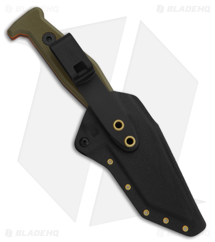 Fisher Blades Beckwith/Covert Fixed Blade Knife OD/Orange G-10 (3.1" Black)