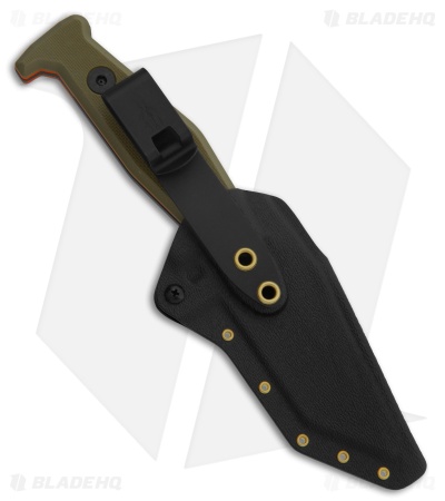 Fisher Blades Beckwith/Covert Fixed Blade Knife OD/Orange G-10 (3.1" Black)