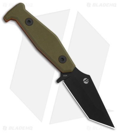 Fisher Blades Beckwith/Covert Fixed Blade Knife OD/Orange G-10 (3.1" Black)