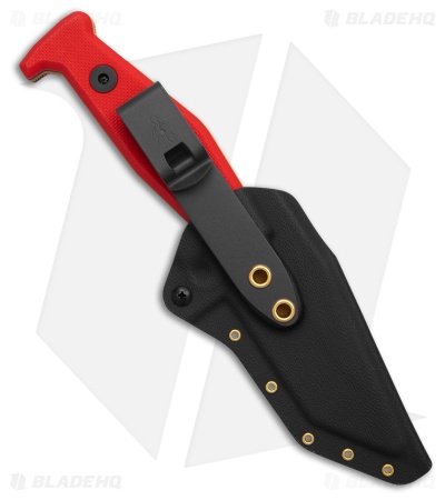 Fisher Blades Beckwith/Covert Fixed Blade Knife Red G-10 (3.1" Gold)
