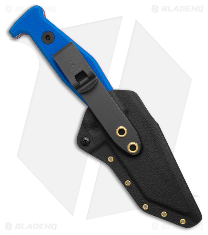 Fisher Blades Beckwith/Covert Liberty Fixed Blade Knife Blue G-10 (3.1" Red)