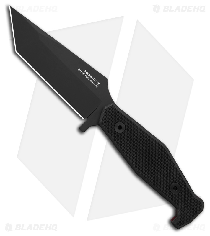 Fisher Blades Beckwith/FS Fixed Blade Knife Black G-10 (4.30" Black)