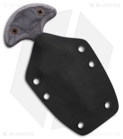 GTI Push Dagger Knife Gray Micarta (2.6" Black)