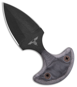 GTI Push Dagger Knife Gray Micarta (2.6" Black)