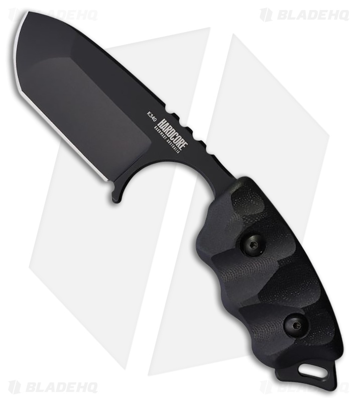 Hardcore Hardware Australia LFK-07 Fixed Blade Knife Black G-10 (2.75" Black)
