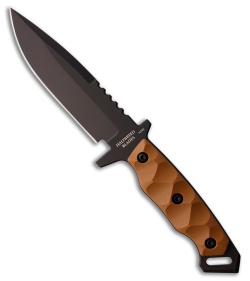 Halfbreed Blades MIK-03 Gen-2 Medium Infantry Knife FDE G-10 (5.3" Black)