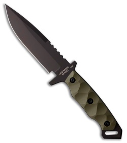 Halfbreed Blades MIK-03 Gen-2 Medium Infantry Knife Ranger Green G-10 (5.3" BLK)