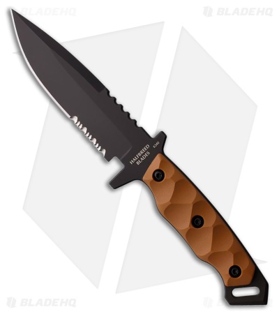 Halfbreed Blades MIK-03 Gen-2 Medium Infantry Knife DE G-10 (5.3" Black Serr)