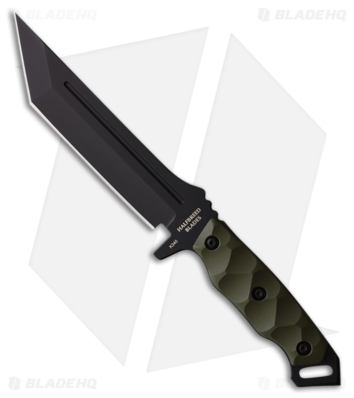 Halfbreed Blades MIK-05 Medium Infantry Knife Ranger Green G-10 (6.7" Black)